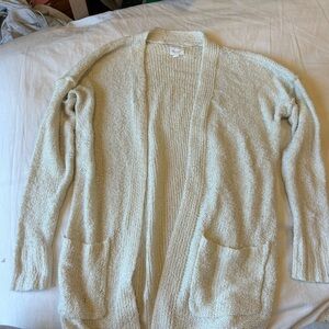 Women's Cream Sweater Cardigan